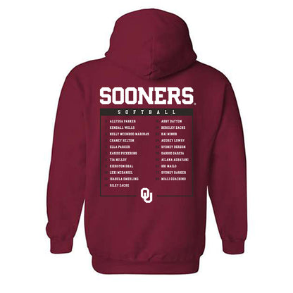 Oklahoma - NCAA Softball : Roster Hooded Sweatshirt-1