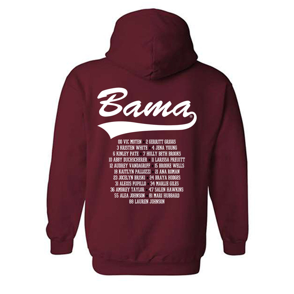 Alabama - NCAA Softball : Roster Hooded Sweatshirt-1