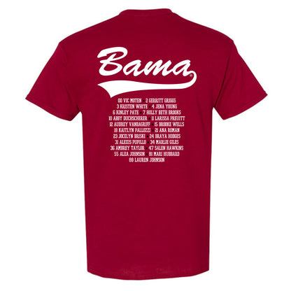 Alabama - NCAA Softball : Roster T-Shirt-1