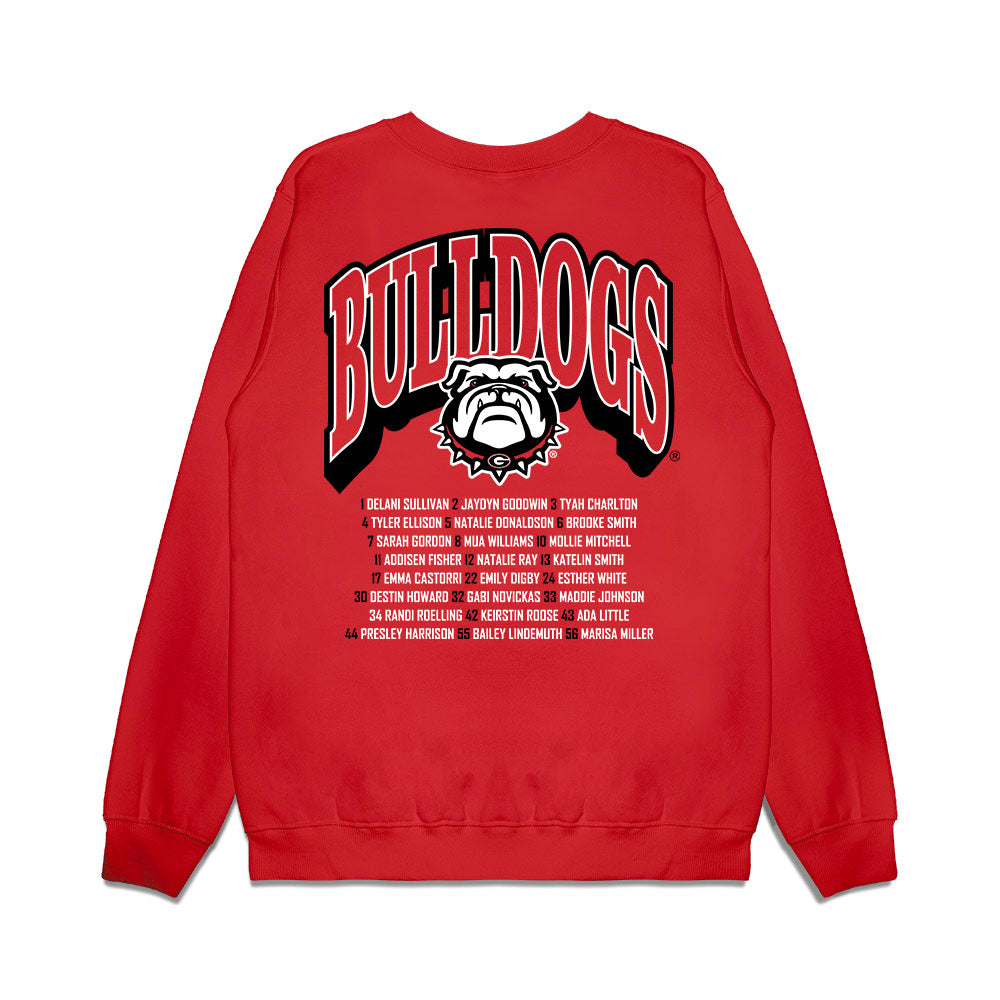 Georgia - NCAA Softball : Roster Premium Crewneck Sweatshirt-1