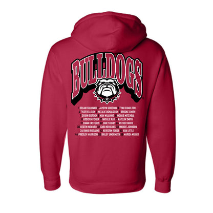 Georgia - NCAA Softball : Roster Hooded Pullover Sweatshirt-1