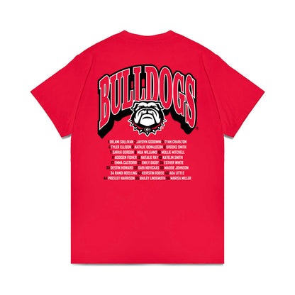 Georgia - NCAA Softball : Roster Comfort Colors T-Shirt-1