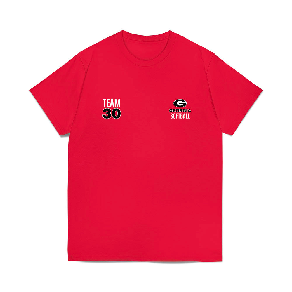 Georgia - NCAA Softball : Roster Comfort Colors T-Shirt-0