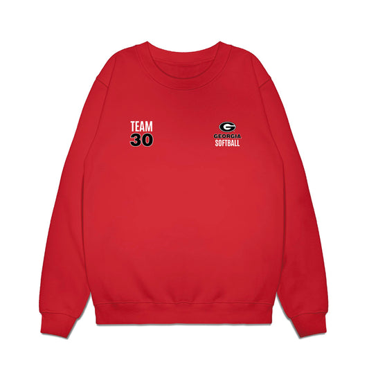 Georgia - NCAA Softball : Roster Premium Crewneck Sweatshirt-0