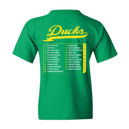 Oregon - NCAA Softball : Roster Youth T-Shirt-1