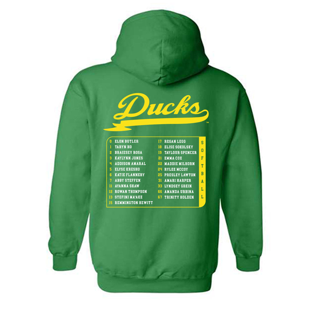 Oregon - NCAA Softball : Roster Hooded Sweatshirt-1
