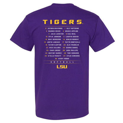 LSU - NCAA Softball : Roster T-Shirt-1