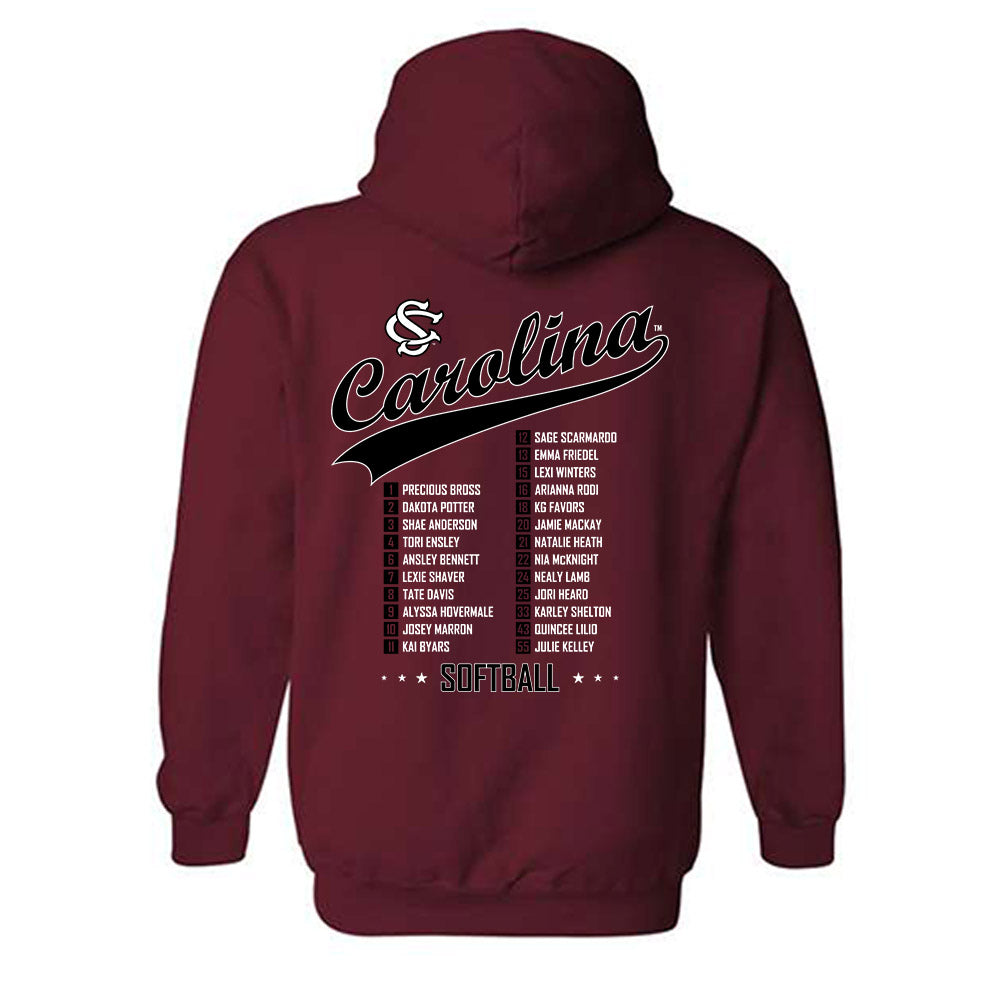 South Carolina - NCAA Softball : Roster Hooded Sweatshirt-1