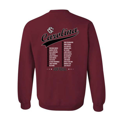 South Carolina - NCAA Softball : Roster Crewneck Sweatshirt-1