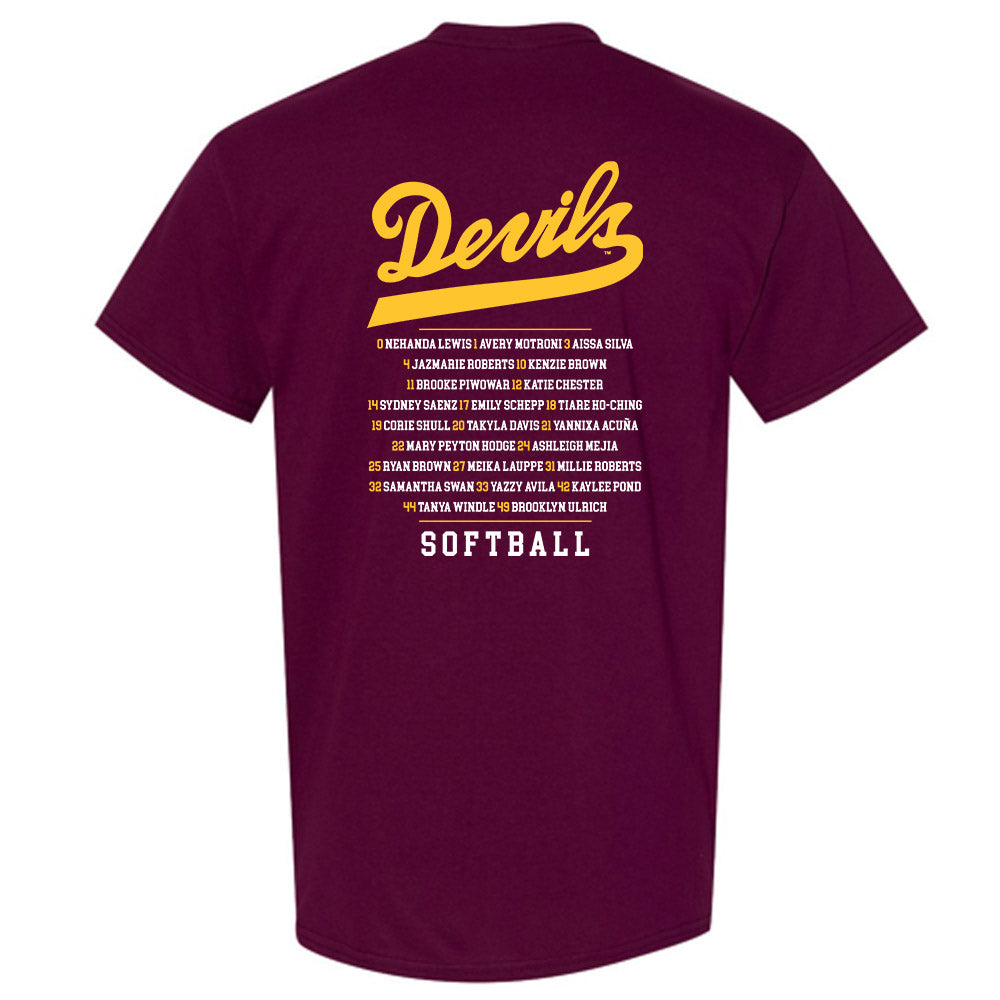 Arizona State - NCAA Softball : Roster T-Shirt-1