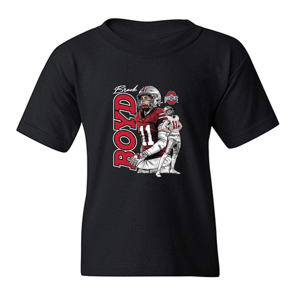 Ohio State - NCAA Football : Brock Boyd - Collage Youth T-Shirt-0