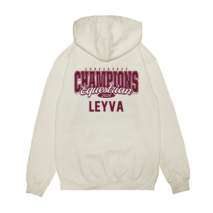 Texas A&M - NCAA Equestrian : Aubree Leyva - Conference Champions Premium Hooded Sweatshirt-1