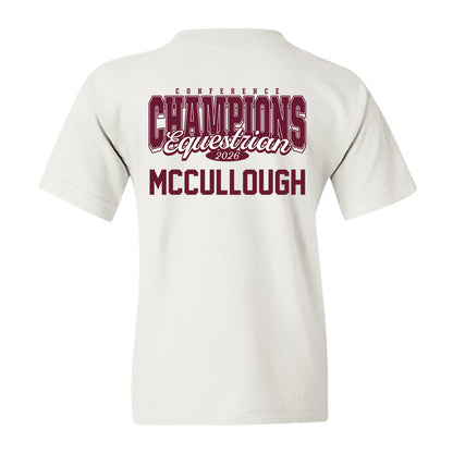 Texas A&M - NCAA Equestrian : Ella McCullough - Conference Champions Youth T-Shirt-1