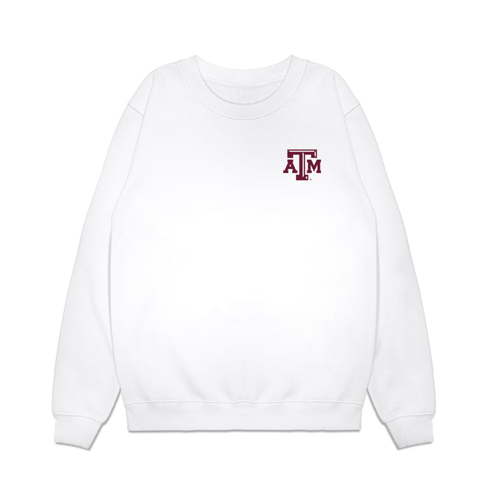 Texas A&M - NCAA Equestrian : Meagan Braun - Conference Champions Premium Crewneck Sweatshirt-0