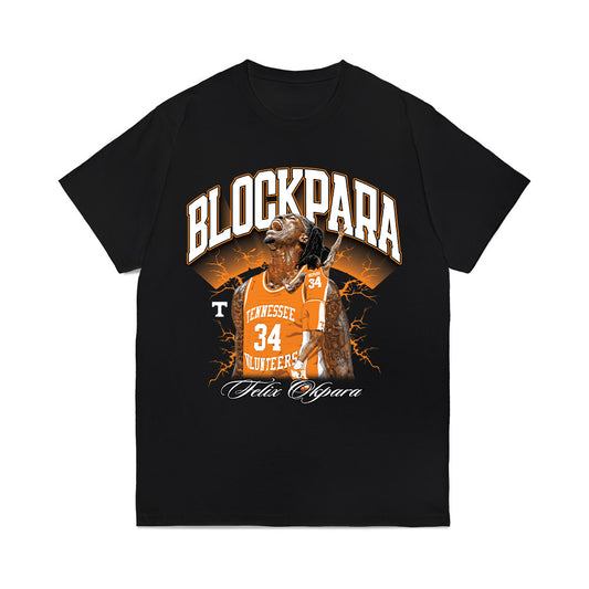 Tennessee - NCAA Men's Basketball : Felix Okpara - Blockpara Comfort Colors T-Shirt-0