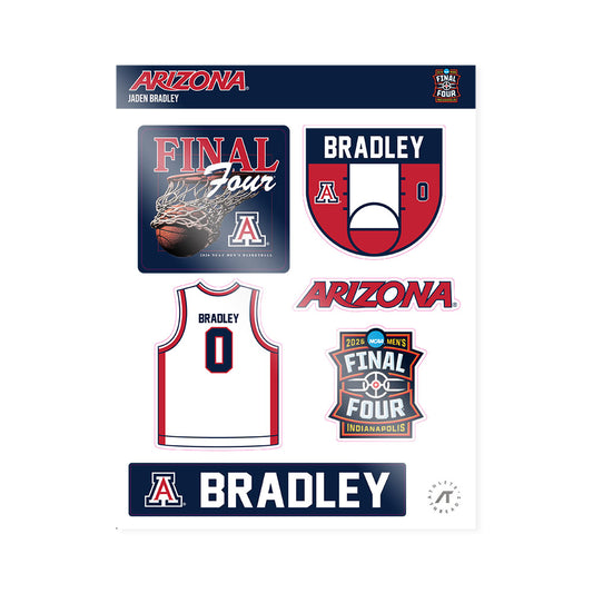 Arizona - NCAA Men's Basketball : Jaden Bradley - Final Four NCAA® March Madness® 2026 Sticker Sheet-0