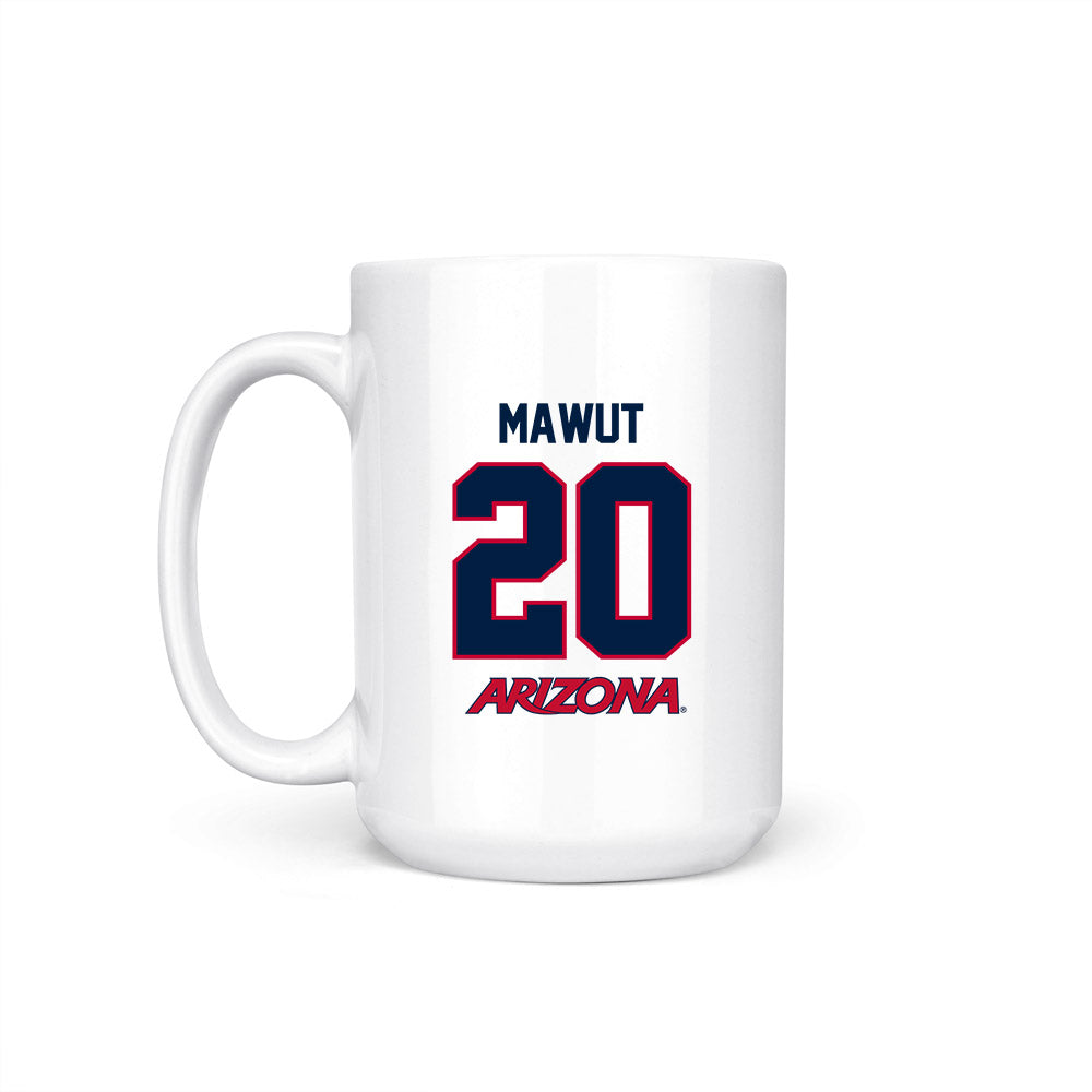 Arizona - NCAA Men's Basketball : Mabil Mawut - Final Four NCAA® March Madness® 2026 Coffee Mug-1