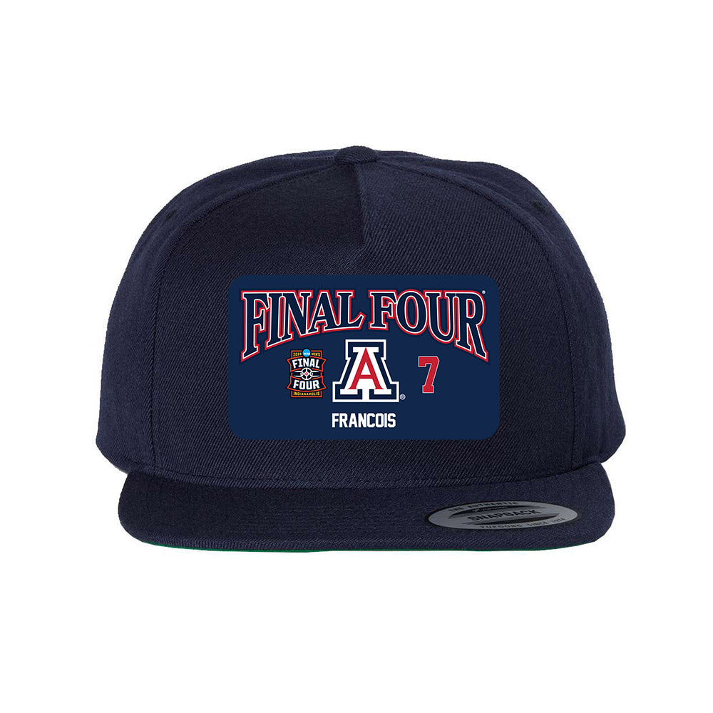 Arizona - NCAA Men's Basketball : Jackson Francois - Final Four NCAA® March Madness® 2026 Snapback Hat-0