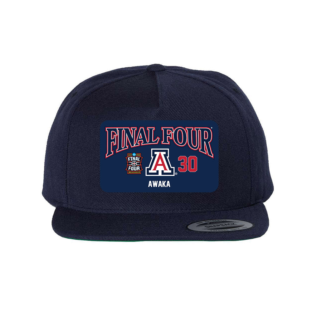 Arizona - NCAA Men's Basketball : Tobe Awaka - Final Four NCAA® March Madness® 2026 Snapback Hat-0