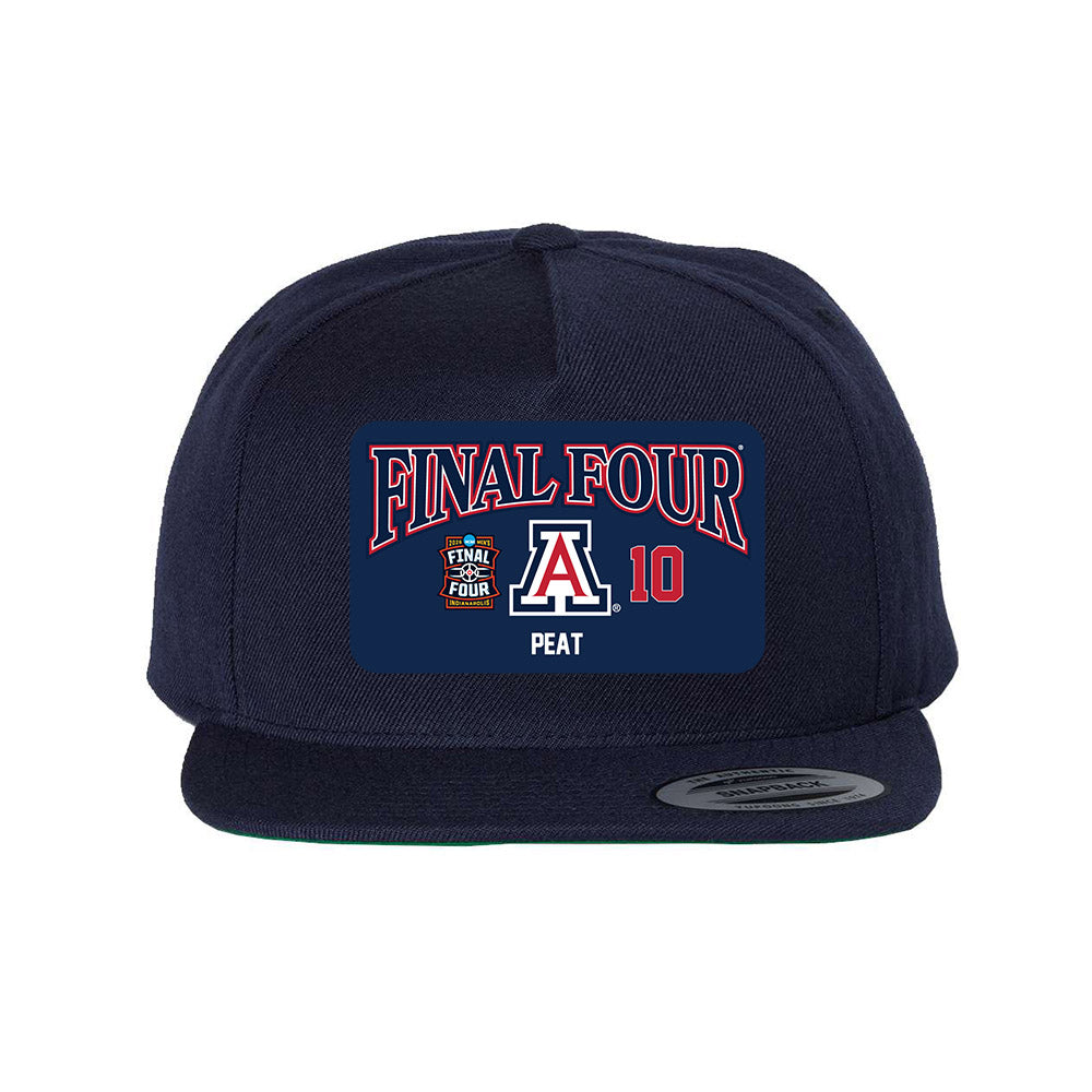 Arizona - NCAA Men's Basketball : Koa Peat - Final Four NCAA® March Madness® 2026 Snapback Hat-0