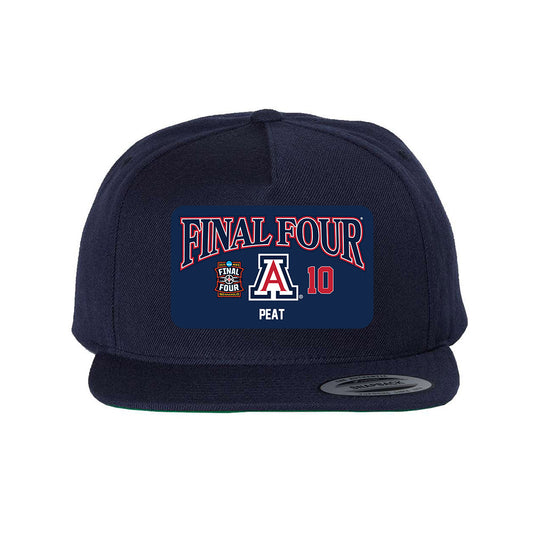 Arizona - NCAA Men's Basketball : Koa Peat - Final Four NCAA® March Madness® 2026 Snapback Hat-0
