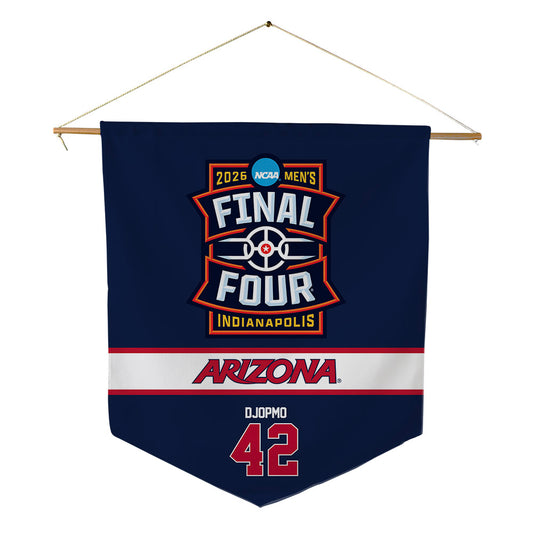 Arizona - NCAA Men's Basketball : Sven Djopmo - Final Four NCAA® March Madness® 2026 Pennant - 18" x 21"-0