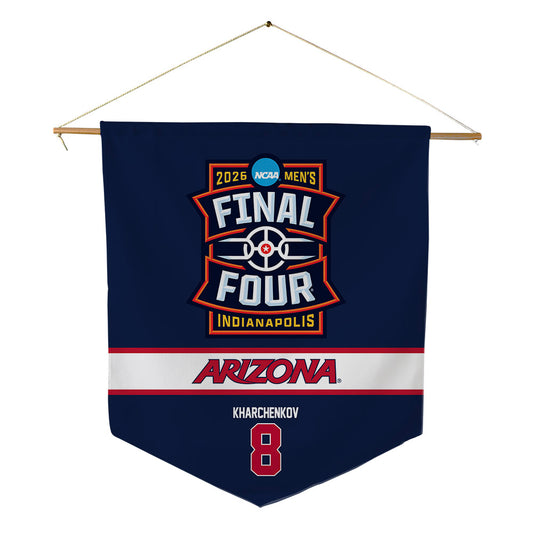 Arizona - NCAA Men's Basketball : Ivan Kharchenkov - Final Four NCAA® March Madness® 2026 Pennant - 18" x 21"-0