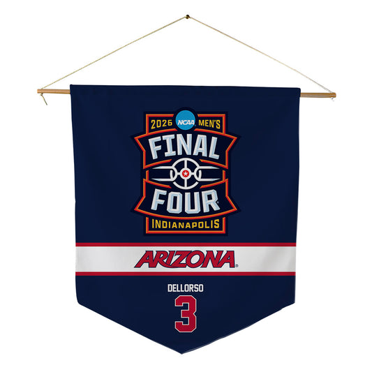 Arizona - NCAA Men's Basketball : Anthony DellOrso - Final Four NCAA® March Madness® 2026 Pennant - 18" x 21"-0