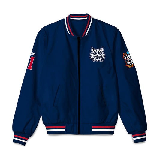 Arizona - NCAA Men's Basketball : Jackson Cook - Final Four NCAA® March Madness® 2026 Bomber Jacket-0