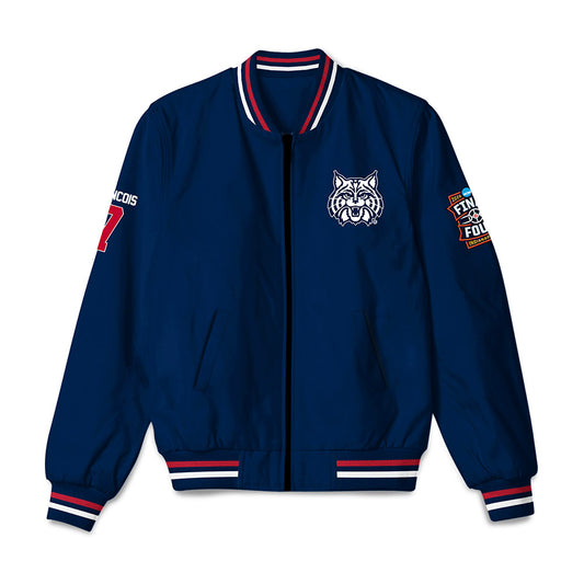 Arizona - NCAA Men's Basketball : Jackson Francois - Final Four NCAA® March Madness® 2026 Bomber Jacket-0