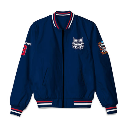 Arizona - NCAA Men's Basketball : Ivan Kharchenkov - Final Four NCAA® March Madness® 2026 Bomber Jacket-0