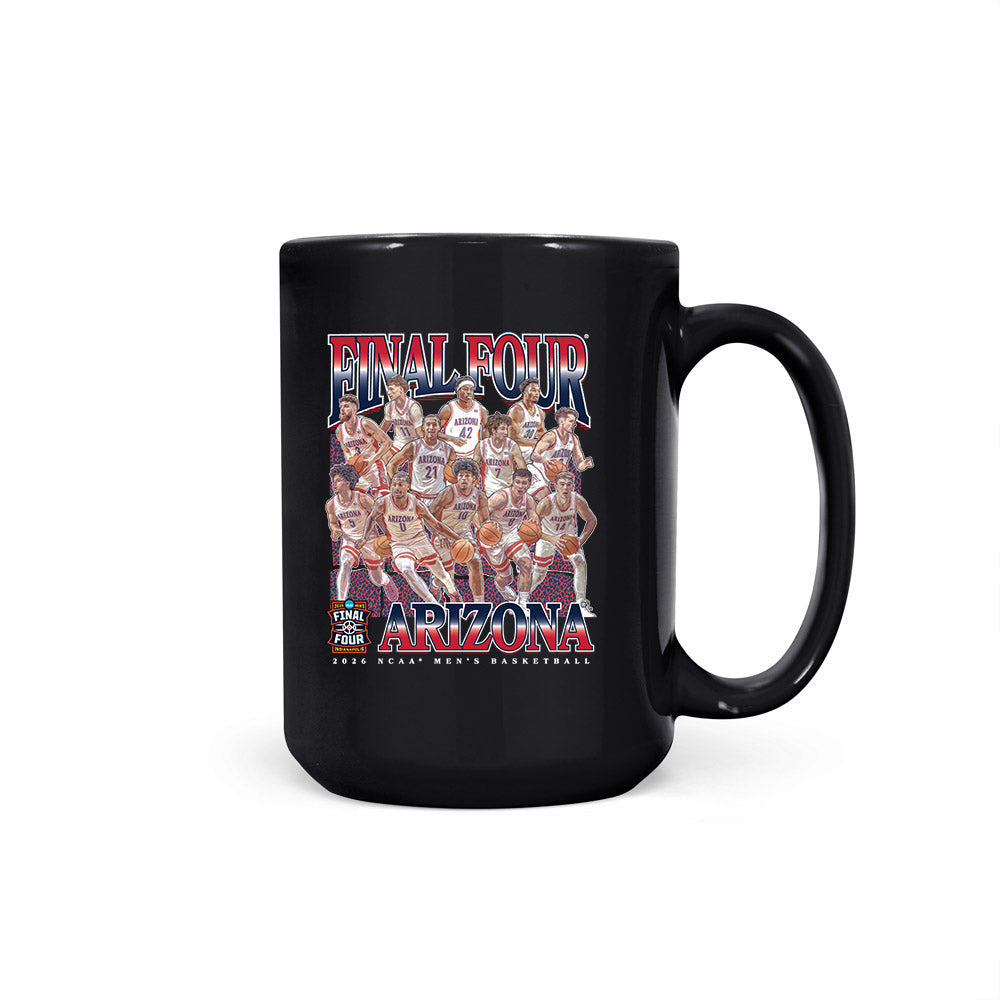 Arizona - NCAA Mens Basketball - Final Four® NCAA® March Madness® 2026 Coffee Mug-0