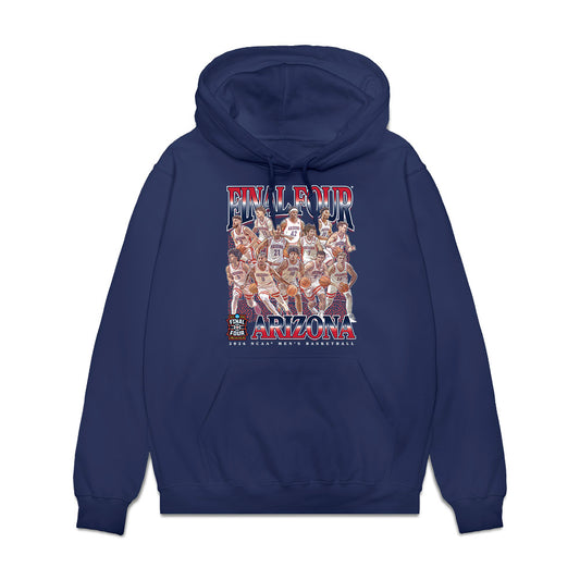 Arizona - NCAA Men's Basketball : - Final Four NCAA® March Madness® 2026 Fleece Hooded Sweatshirt-0