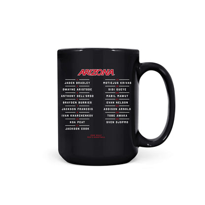 Arizona - NCAA Mens Basketball - Final Four® Roster NCAA® March Madness® 2026 Coffee Mug-0