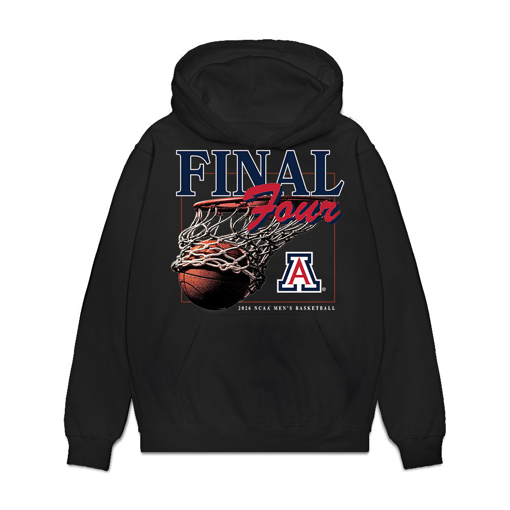 Arizona - NCAA Mens Basketball - Final Four 2026 Premium Hooded Sweatshirt-0