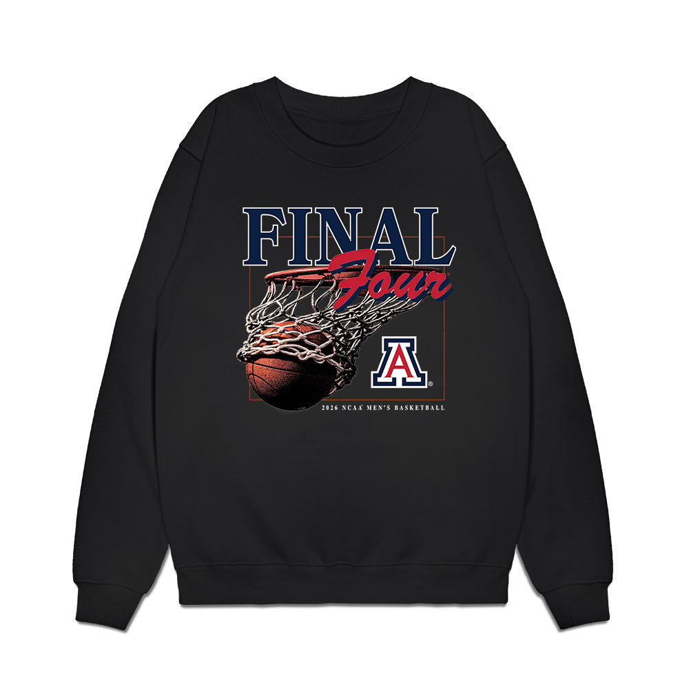 Arizona - NCAA Mens Basketball - Final Four® NCAA® March Madness® 2026 Premium Crewneck Sweatshirt-0