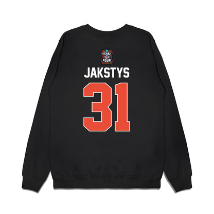 Illinois - NCAA Men's Basketball : Jason Jakstys - Final Four NCAA® March Madness® 2026 Premium Crewneck Sweatshirt-1