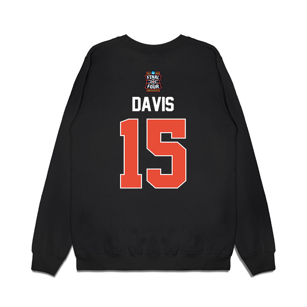 Illinois - NCAA Men's Basketball : Jake Davis - Final Four NCAA® March Madness® 2026 Premium Crewneck Sweatshirt-1