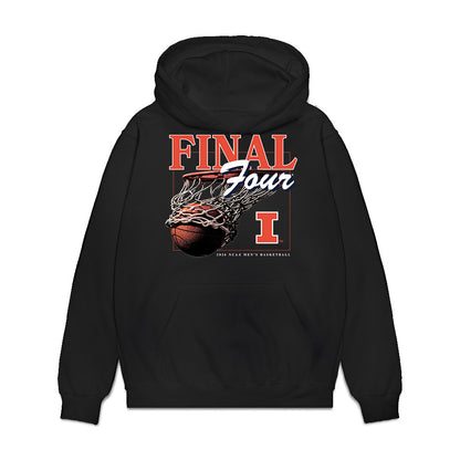 Illinois - NCAA Men's Basketball : Andrej Stojakovic - Final Four NCAA® March Madness® 2026 Premium Hooded Sweatshirt-0
