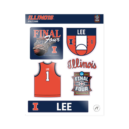 Illinois - NCAA Men's Basketball : Brandon Lee - Final Four NCAA® March Madness® 2026 Sticker Sheet-0