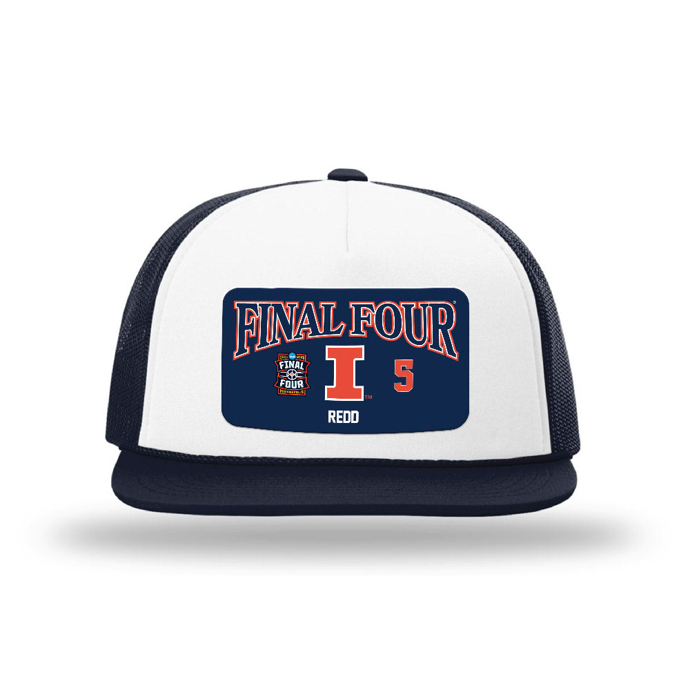 Illinois - NCAA Men's Basketball : AJ Redd - Final Four NCAA® March Madness® 2026 Foamie Trucker Cap-0