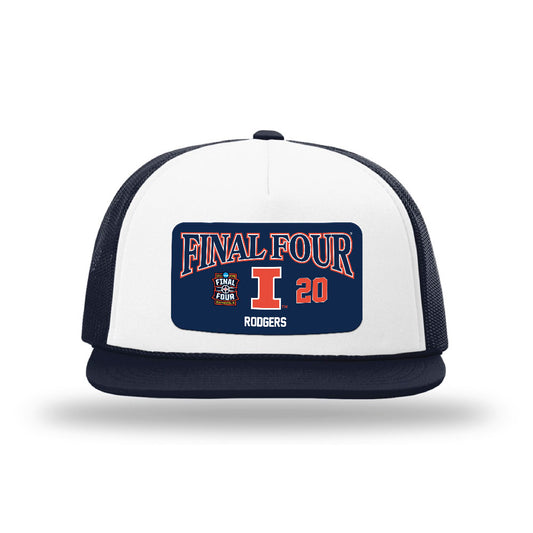 Illinois - NCAA Men's Basketball : Ty Rodgers - Final Four NCAA® March Madness® 2026 Foamie Trucker Cap-0
