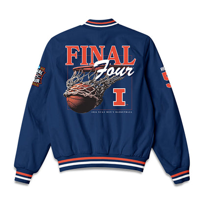 Illinois - NCAA Men's Basketball : AJ Redd - Final Four NCAA® March Madness® 2026 Bomber Jacket-1