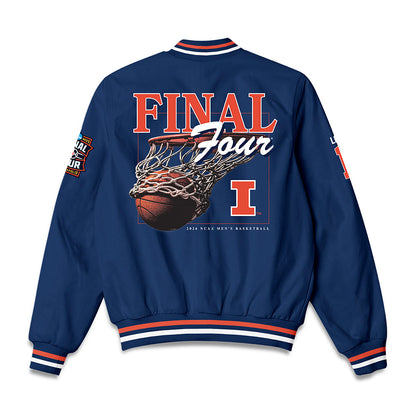 Illinois - NCAA Men's Basketball : Brandon Lee - Final Four NCAA® March Madness® 2026 Bomber Jacket-1