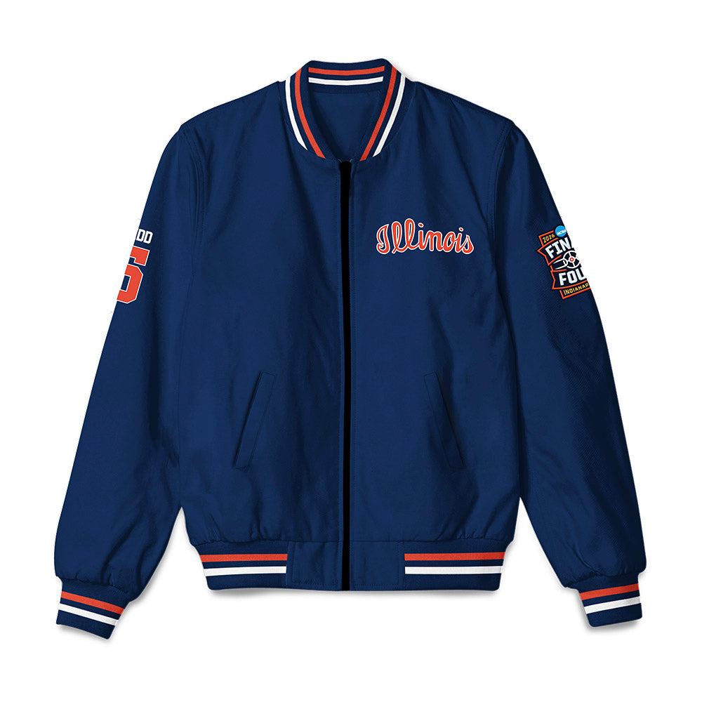Illinois - NCAA Men's Basketball : AJ Redd - Final Four NCAA® March Madness® 2026 Bomber Jacket-0
