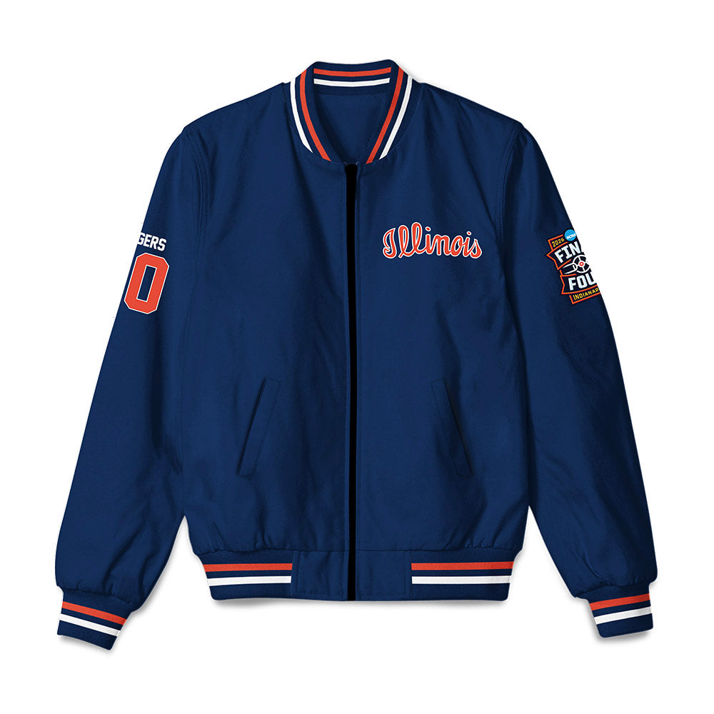 Illinois - NCAA Men's Basketball : Ty Rodgers - Final Four NCAA® March Madness® 2026 Bomber Jacket-0
