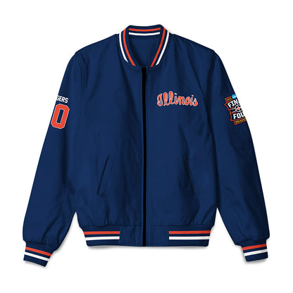 Illinois - NCAA Men's Basketball : Ty Rodgers - Final Four NCAA® March Madness® 2026 Bomber Jacket-0