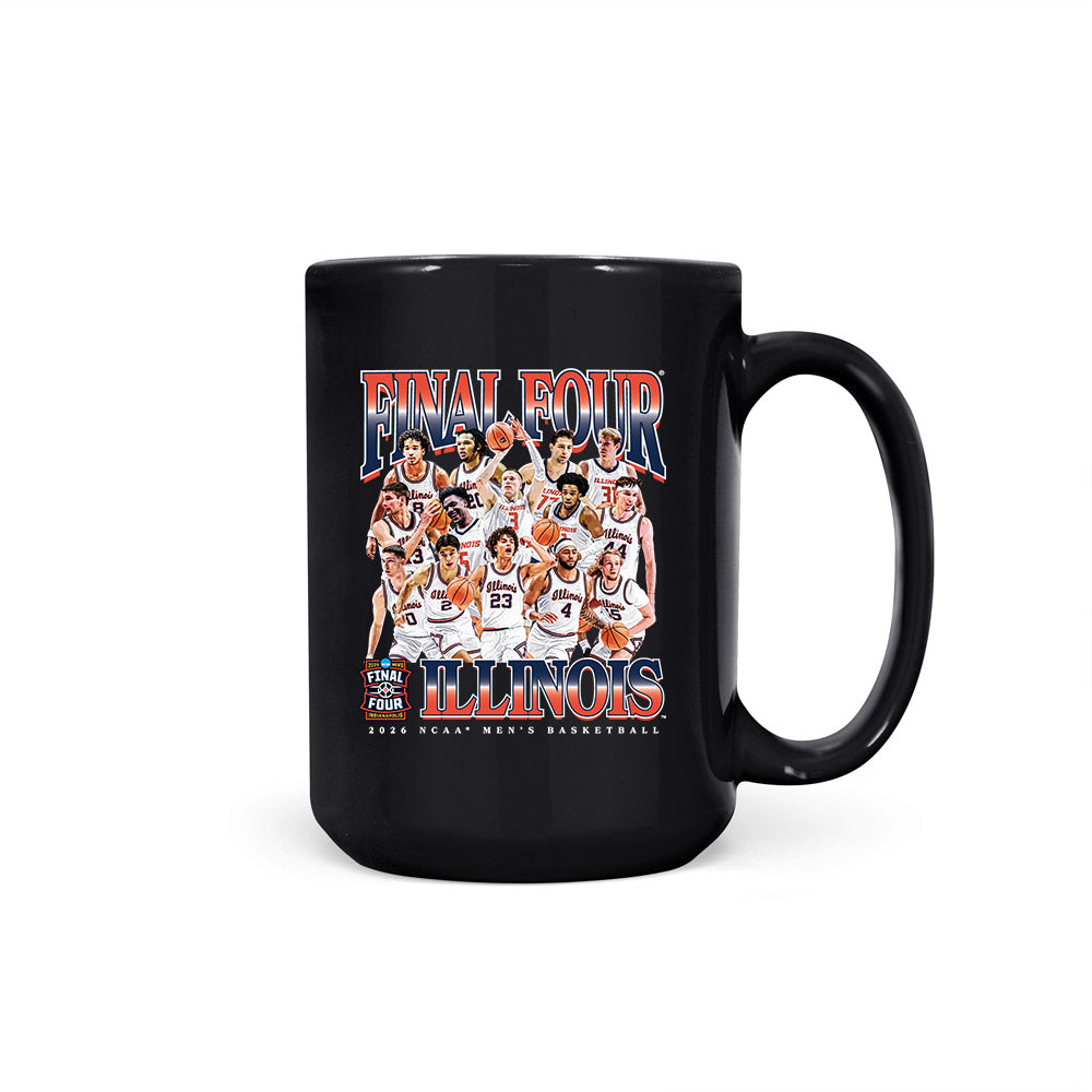 Illinois - NCAA Mens Basketball - Final Four® NCAA® March Madness® 2026 Coffee Mug-0
