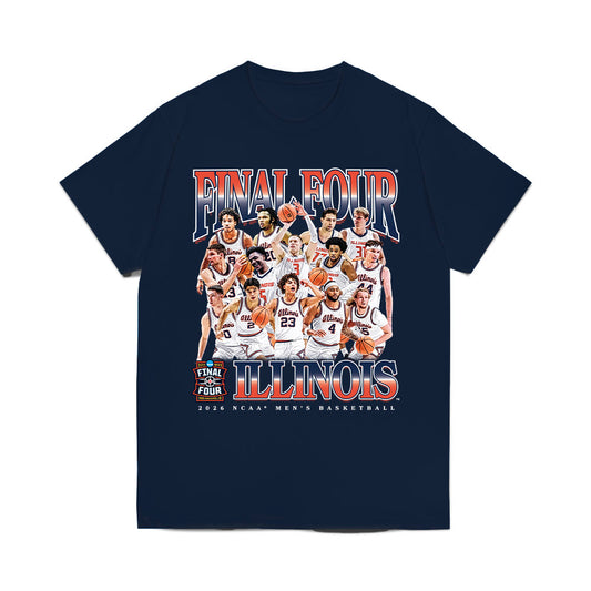 Illinois - NCAA Men's Basketball : - Final Four NCAA® March Madness® 2026 Comfort Colors T-Shirt-0