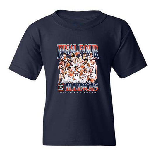Illinois - NCAA Men's Basketball : - Final Four NCAA® March Madness® 2026 Youth T-Shirt-0